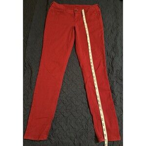 Maurices Size Medium Womens Jegging Reg Stretch Denim Skinny Jeans Red